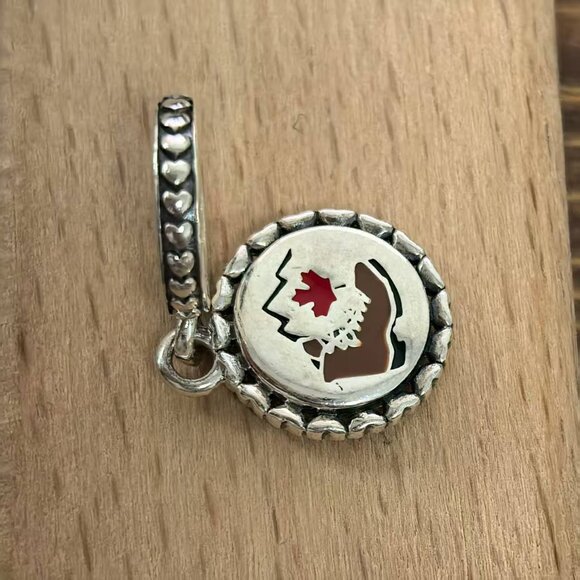 Pandora Canadian Rockies Charm Pendant, S925 Silver Bracelets - Picture 3 of 4